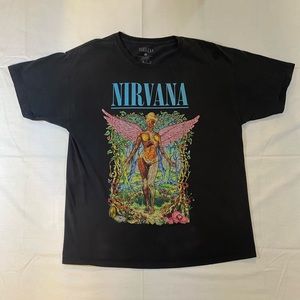 Nirvana black graphic tee